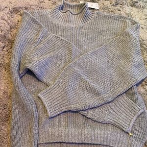 Gray Turtleneck Sweater